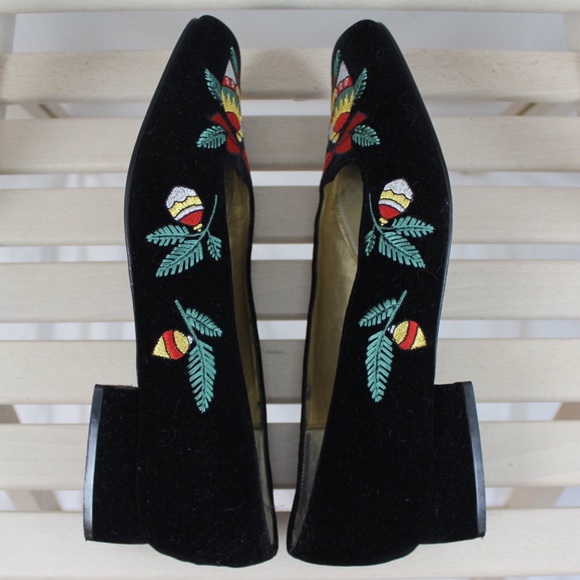 Christmas Velvet Embroidered Shoes by Nina Sz 7.5 - Picture 7 of 8